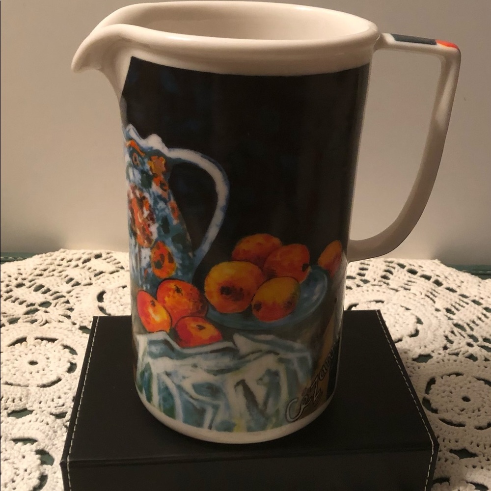 Chalet Masters “Fruits and Guitar” serving pitcher.